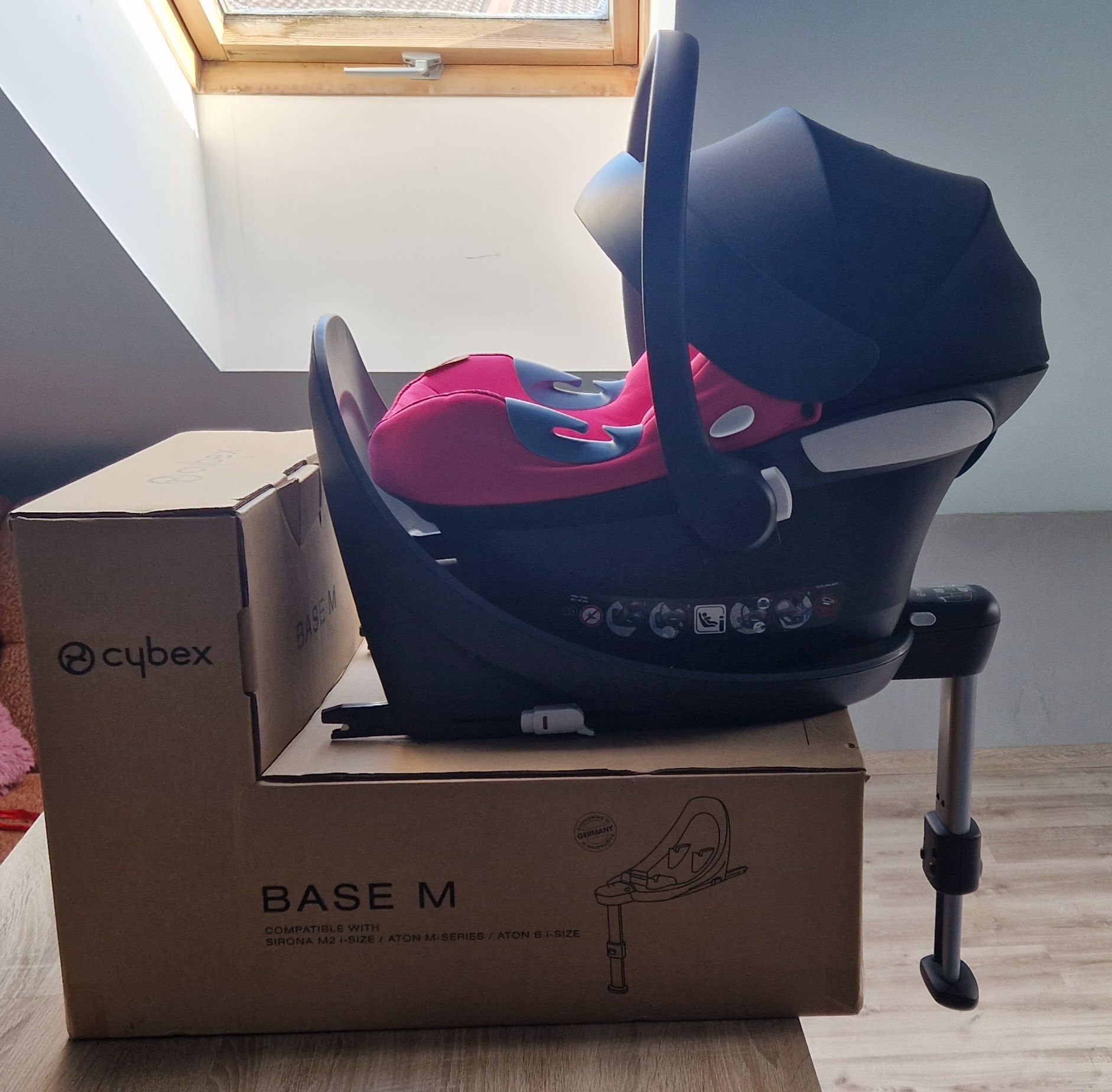 Cybex Aton M I-Size 0-13kg + Baza ISOFIX