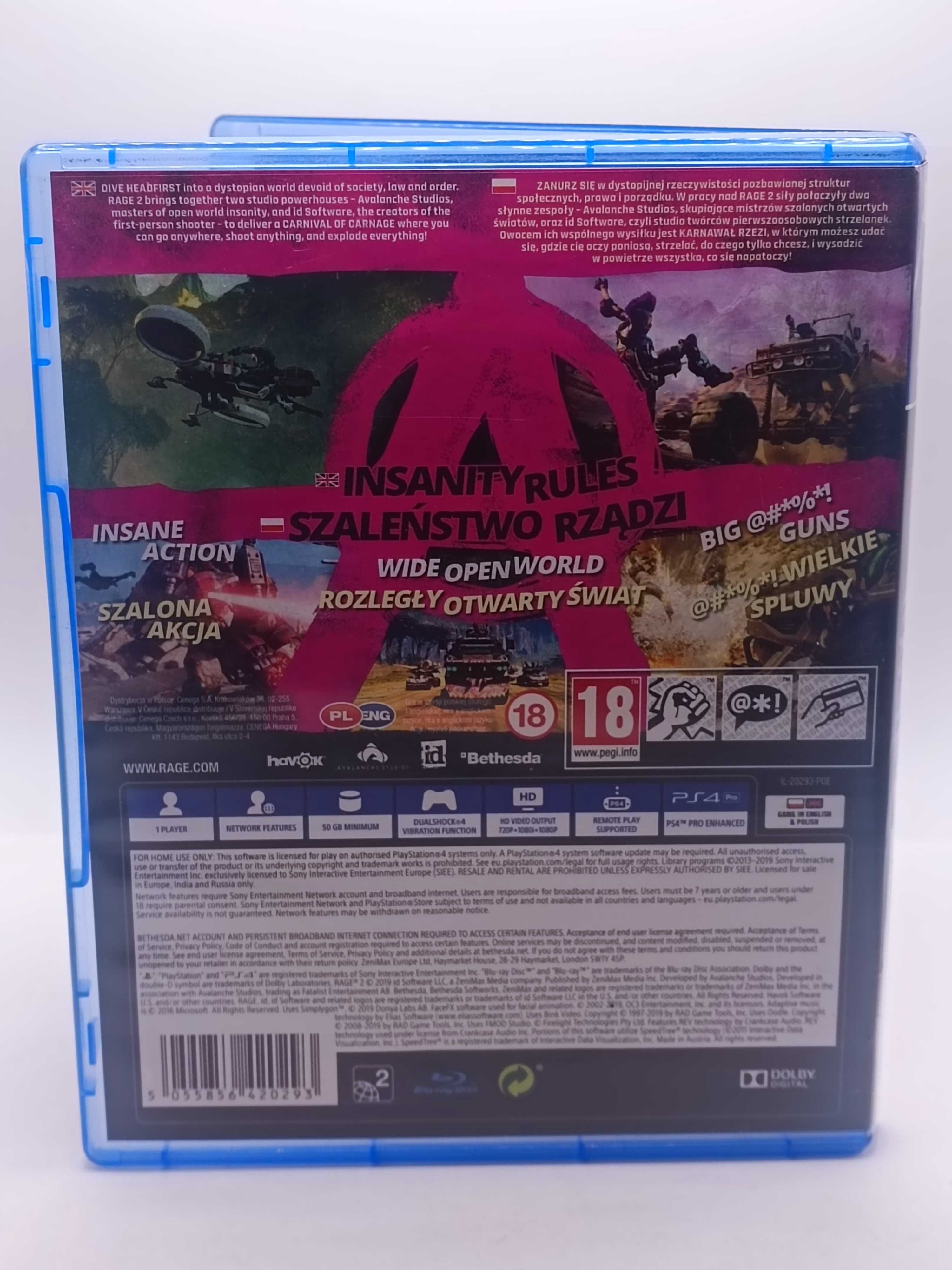GRA Rage 2 Wersja PL Na PS4 542/06/25s