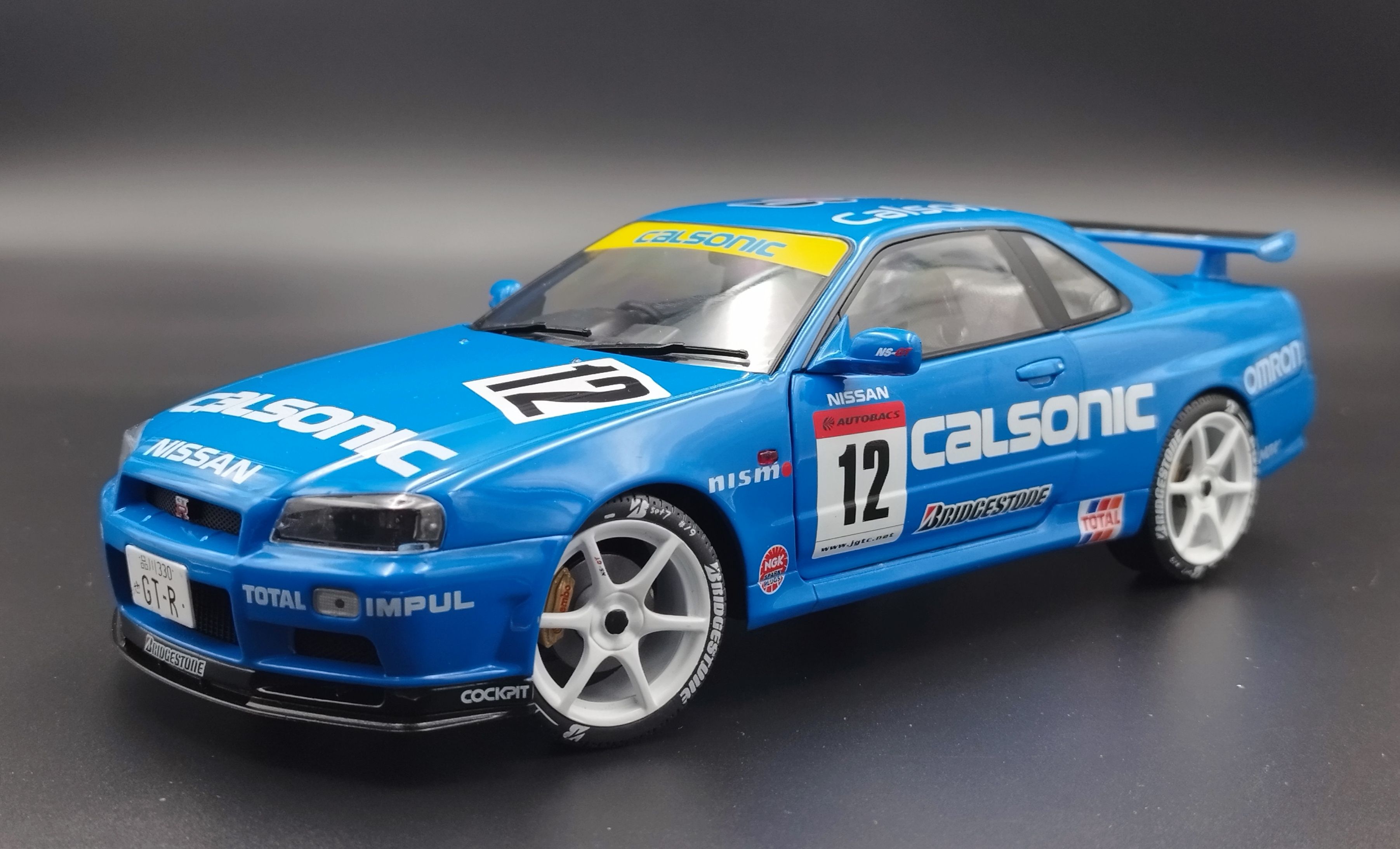 1:18 Solido 2000 Nissan Skyline GT-R  R34 Streetfighter Calsonic model