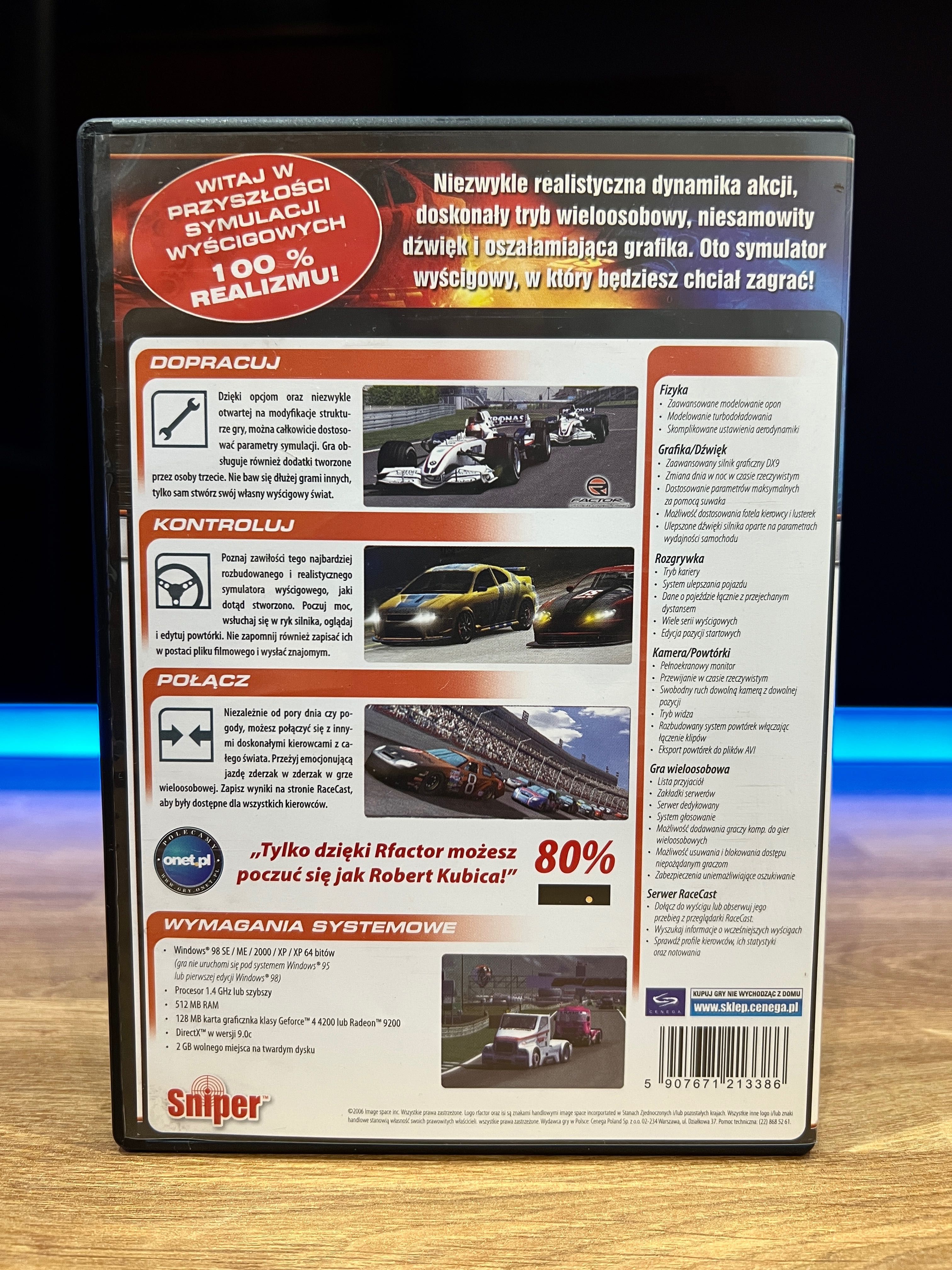 rFactor (PC PL 2006) DVD BOX polskie premierowe wydanie
