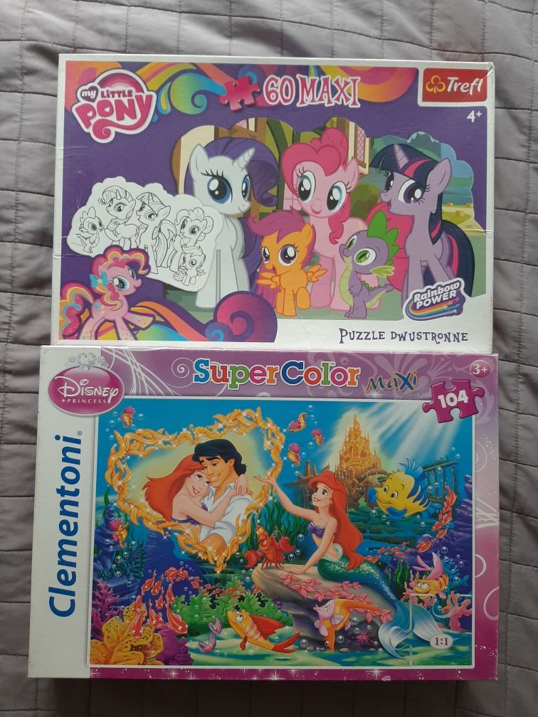 Puzzle My Little Pony +Syrenka Arielka Maxi