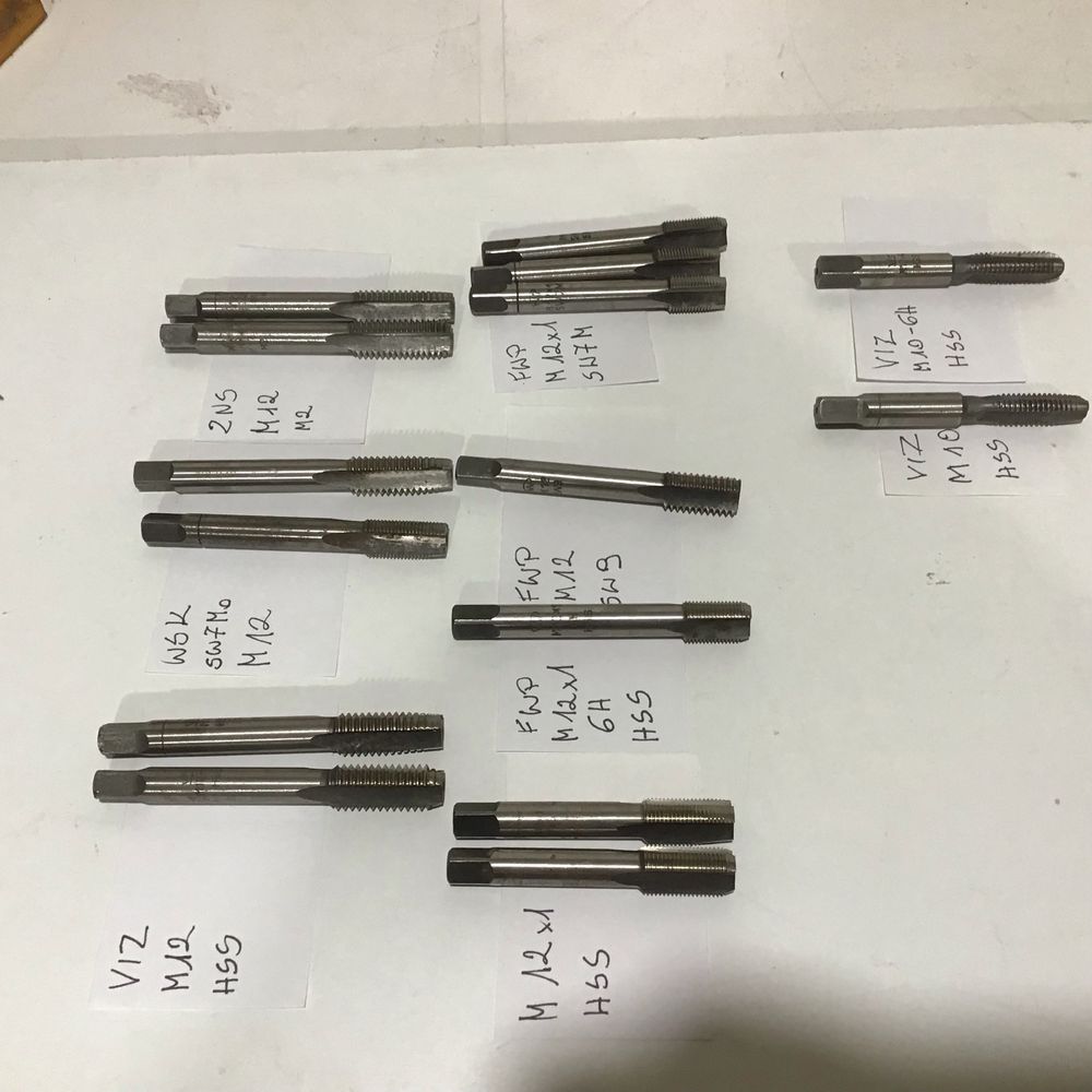 Gwintownik gwintowniki FWP Prl VIZ HSS M12 13 sztuk M10 2 sztuki