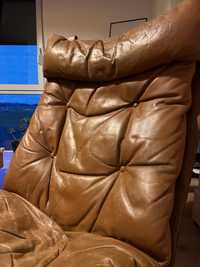 Fotel skórzany Finka skandynawski retro - wyjątkowy design