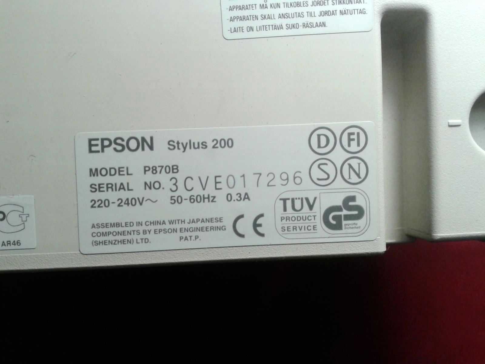 Принтер EPSON Stylus 200 color