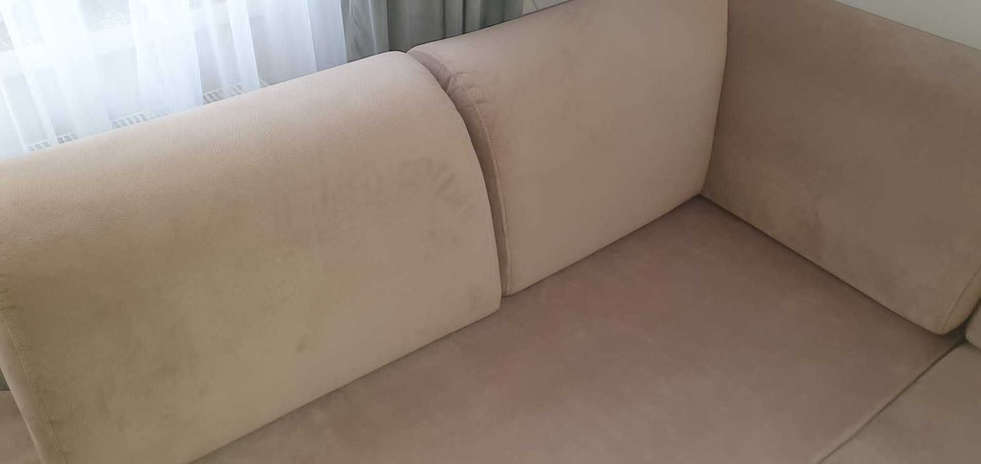 Narożnik, kanapa, sofa powierzchnia spania 145x220 - jak nowa !