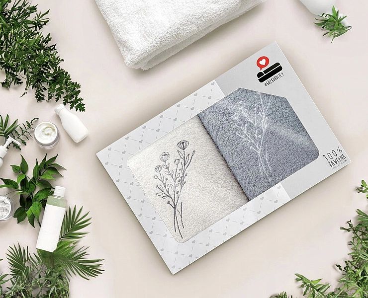 Komplet Ręczników Prezent Frotte 2szt 70x140 Luba zestaw