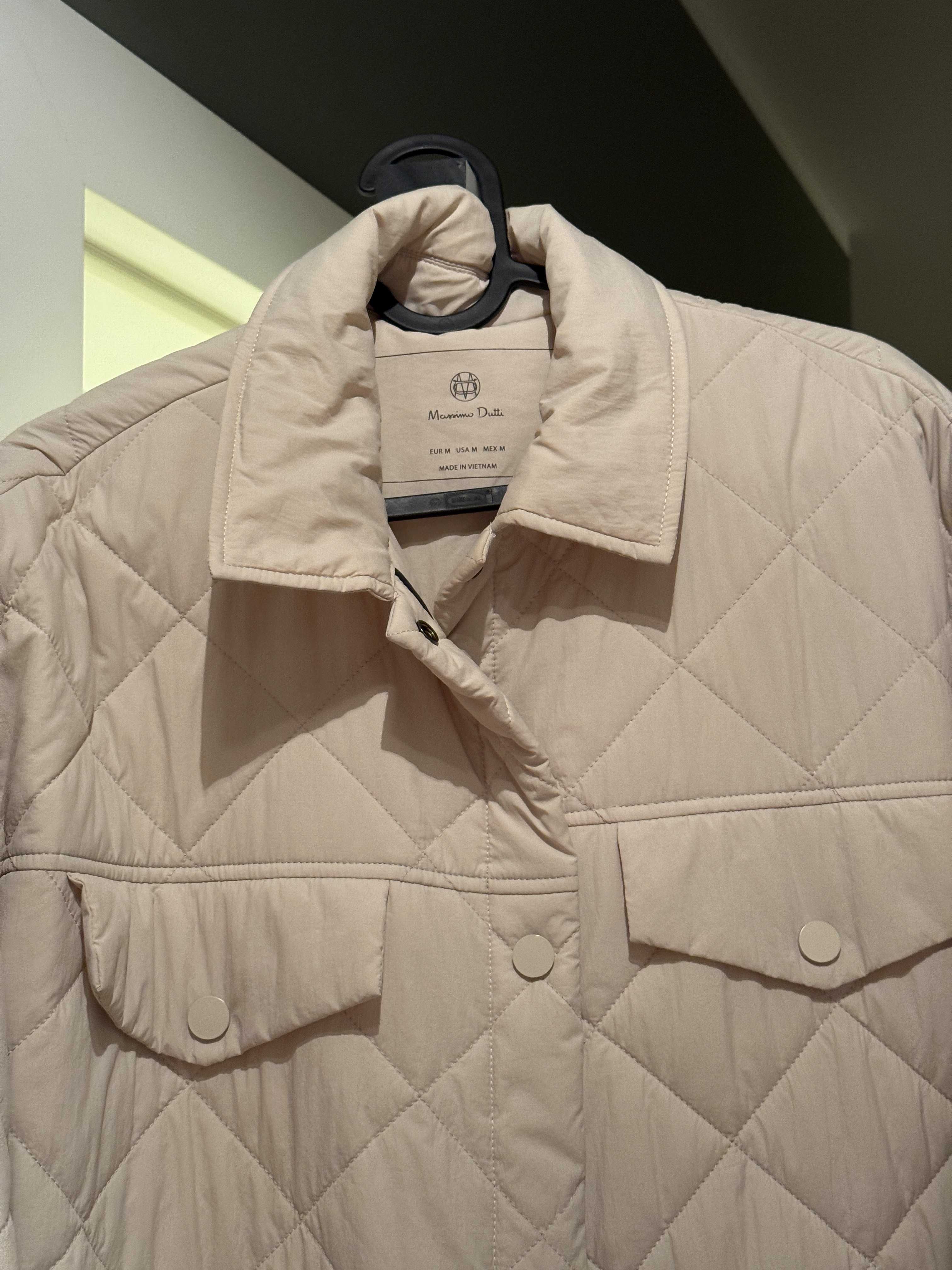Płaszcz Massimo Dutti, kremowy M