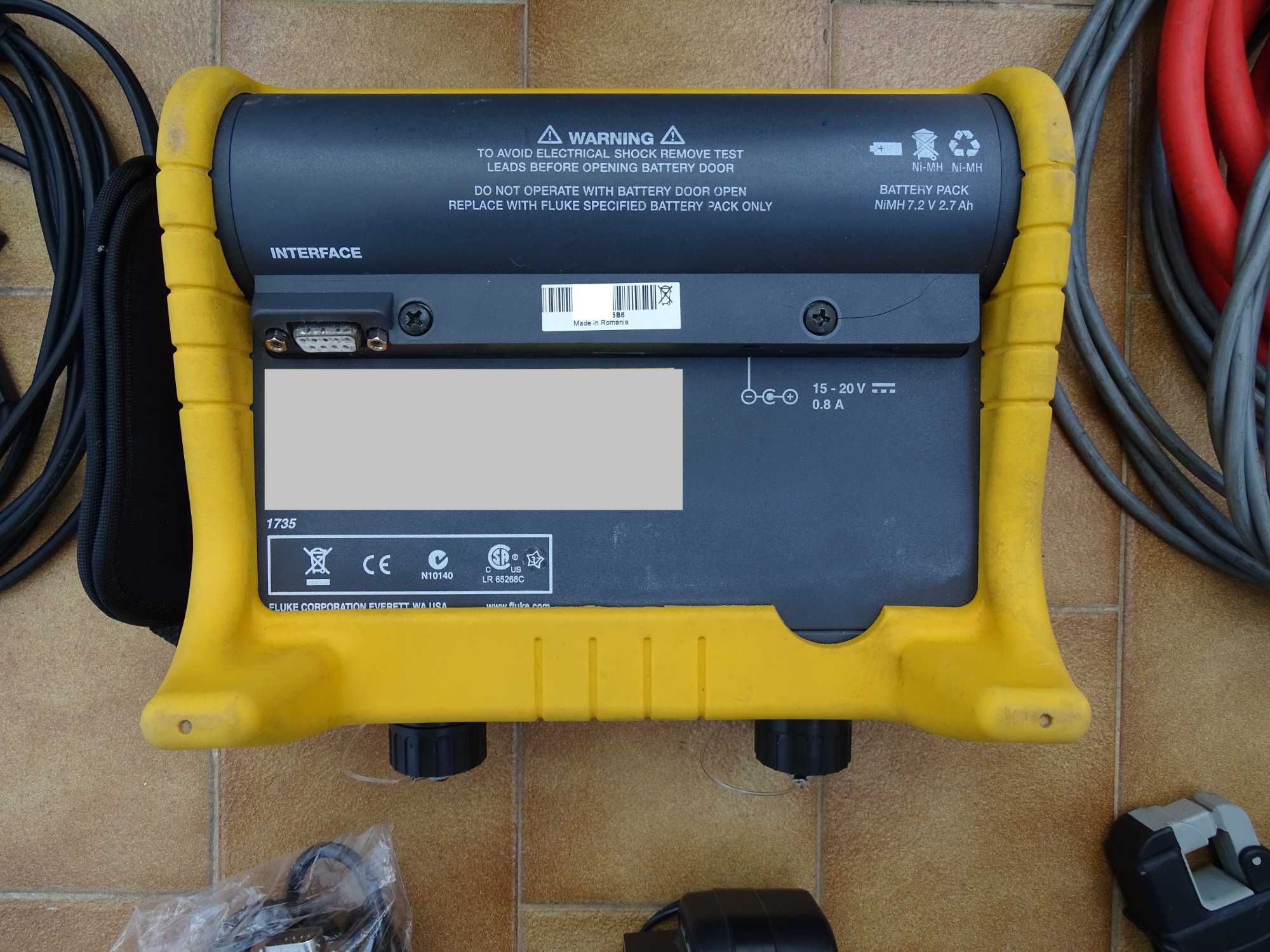Fluke 1735 analisador registador de qualidade de energia trifásico