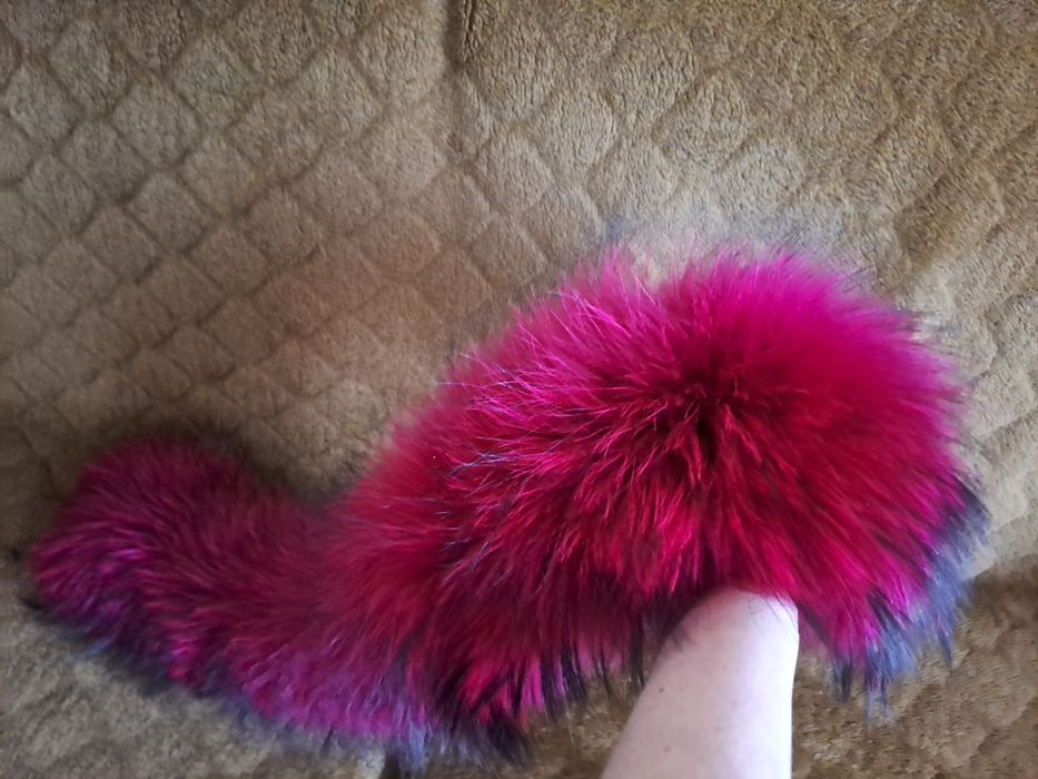 Опушка енот натуральный меховой воротник комир хутро