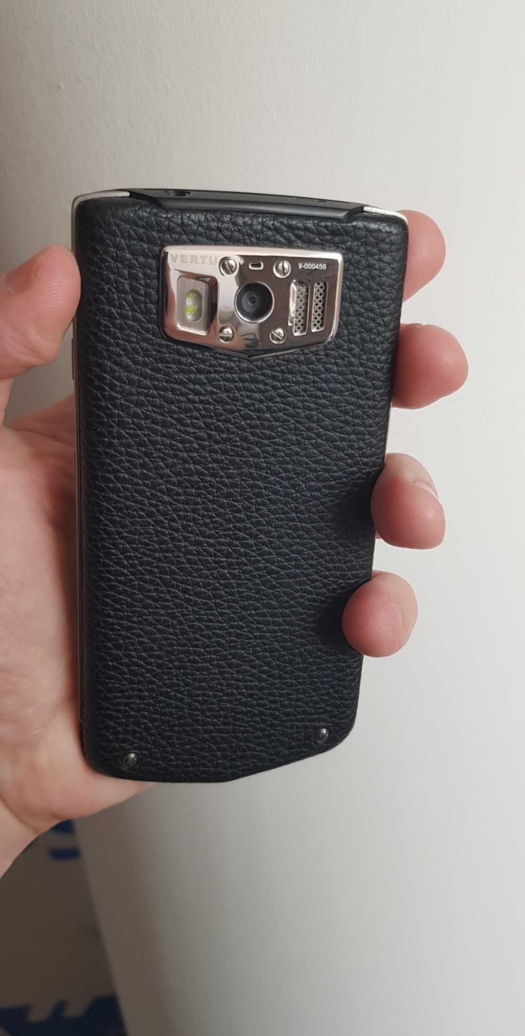 Vertu Constellation V, чёрная кожа, верту, signature, s design, консте