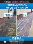 Mycie / czyszczenie kostki brukowej, polbruku
