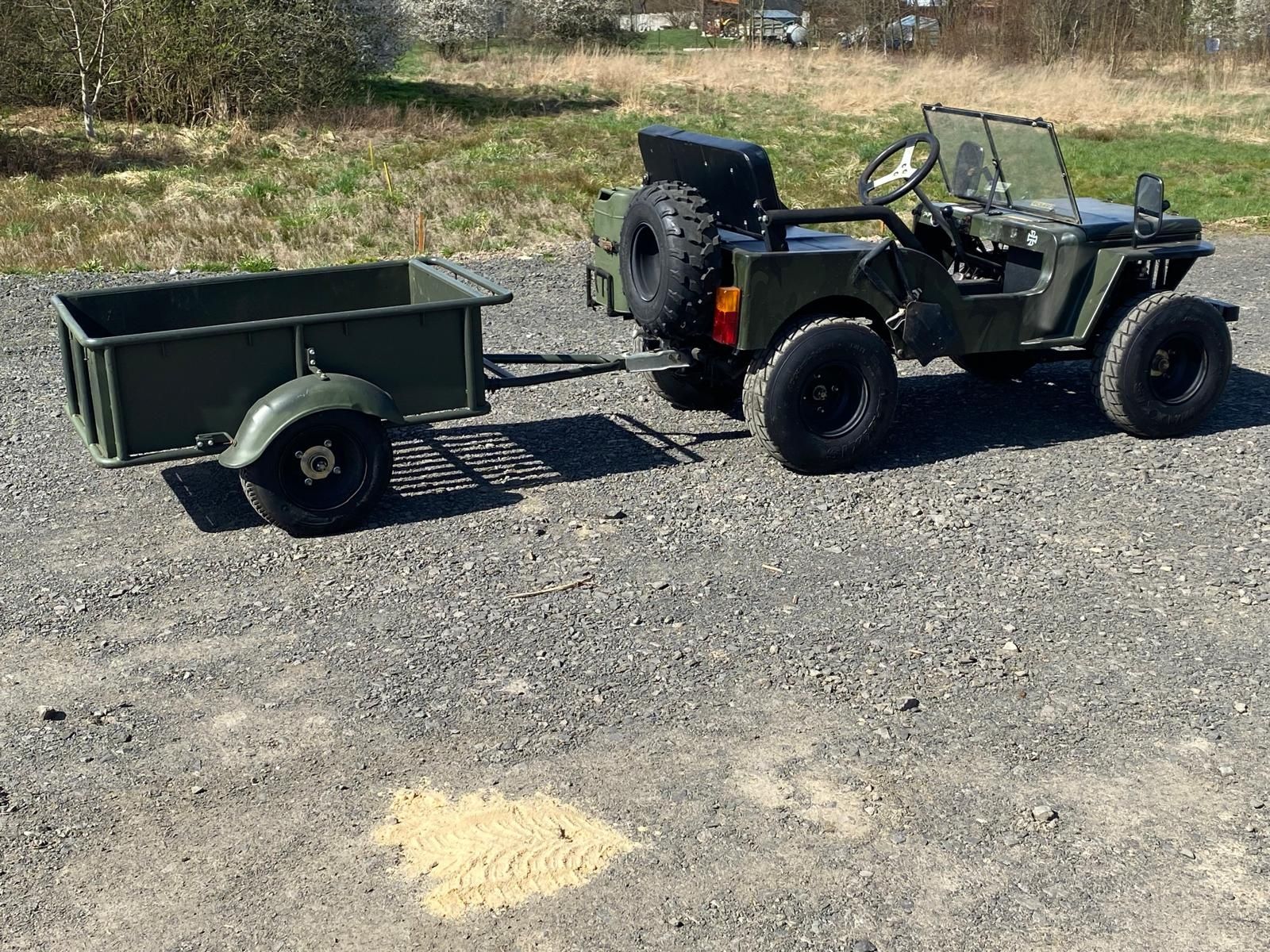 Mini Jeep Willy's 150cc + przyczepka !