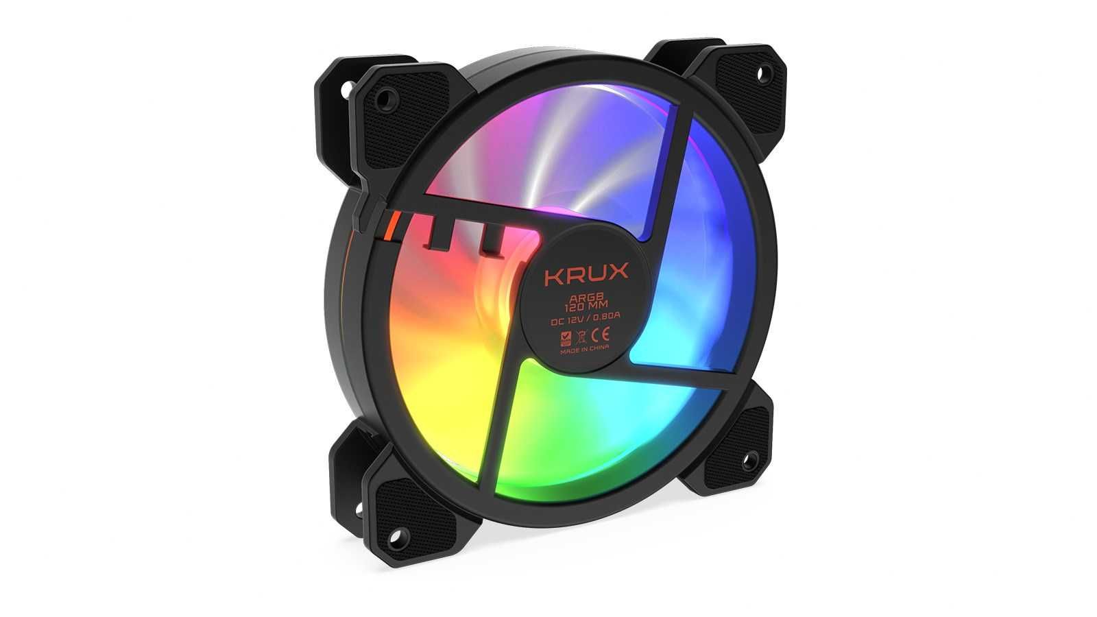 Wentylator komputerowy Krux Lunar KRX0067 ARGB 120 mm 3pin+3pin