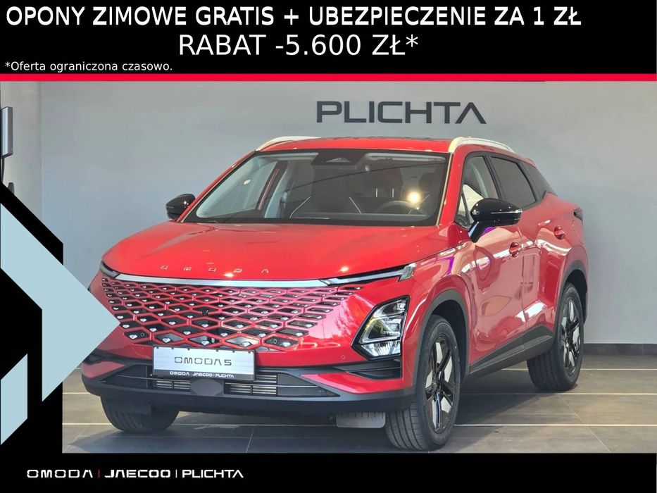 Omoda 5 Wersja PREMIUM Teraz taniej o 5600zł OPONY zimowe Ubezpieczenie za 1zł