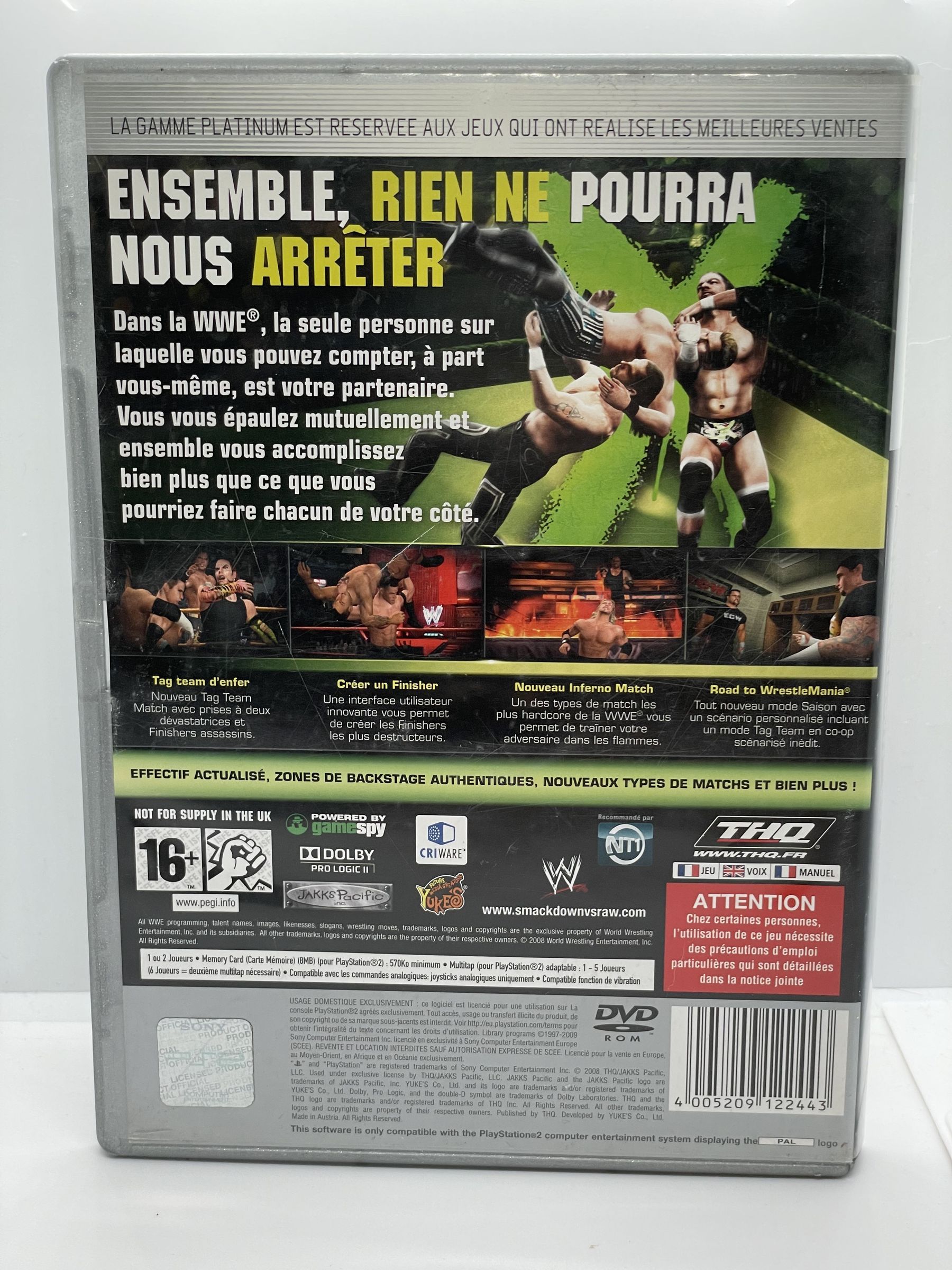 Smackdown vs Raw 2009 PS2 PlayStation 2 Po Angielsku