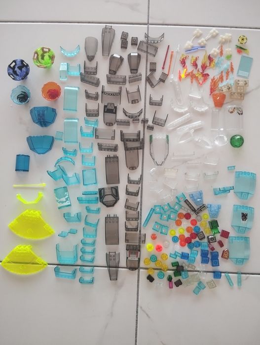 LEGO peças original cor transparente