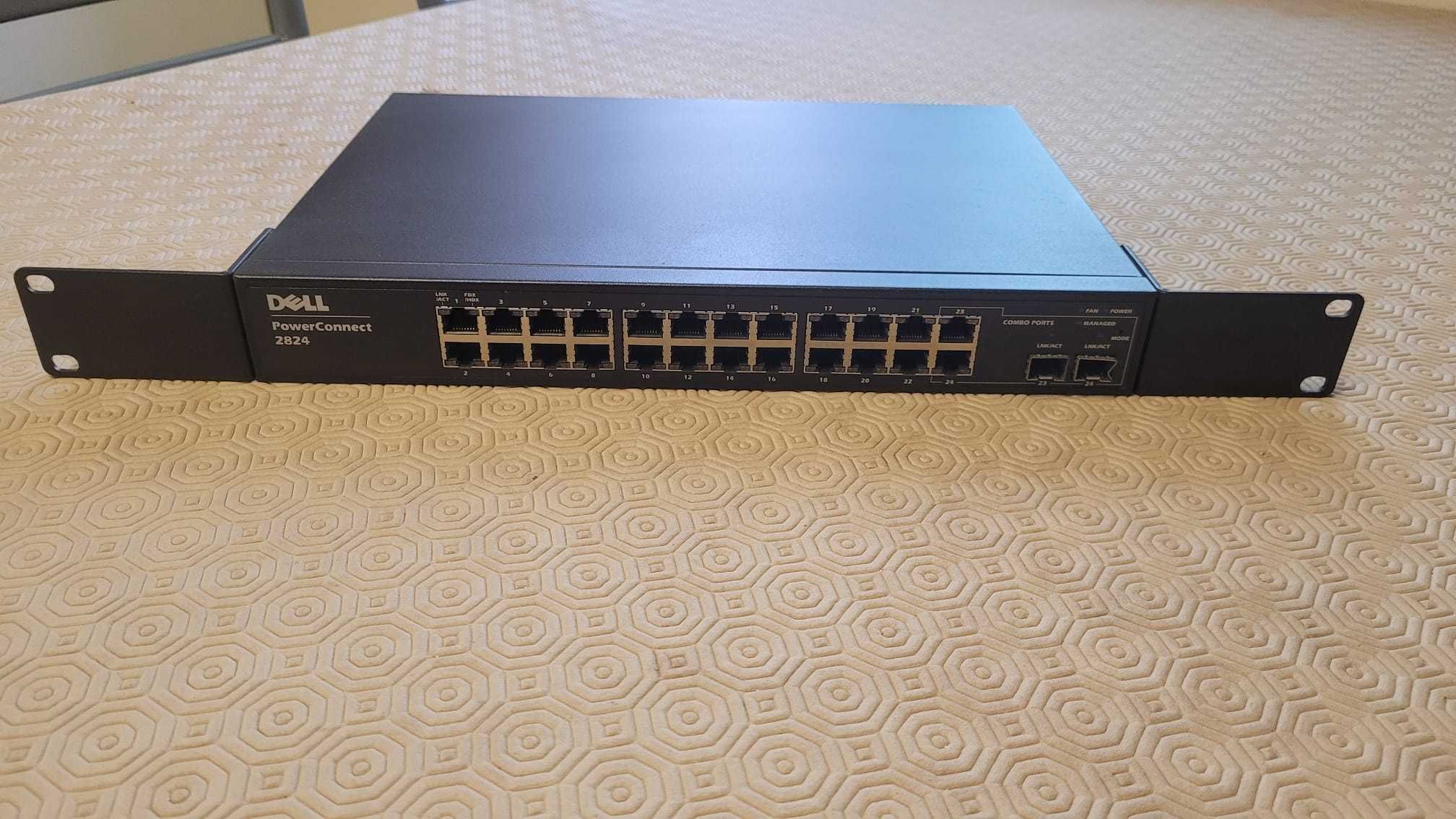 Bastidor Switch Dell 24 Portas SMC GS16 Dlink 4 portas Devolo