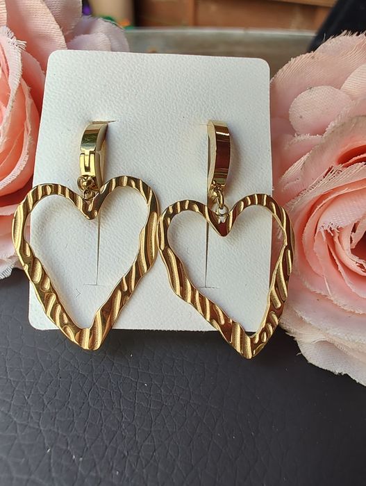 Kolczyki serca duże