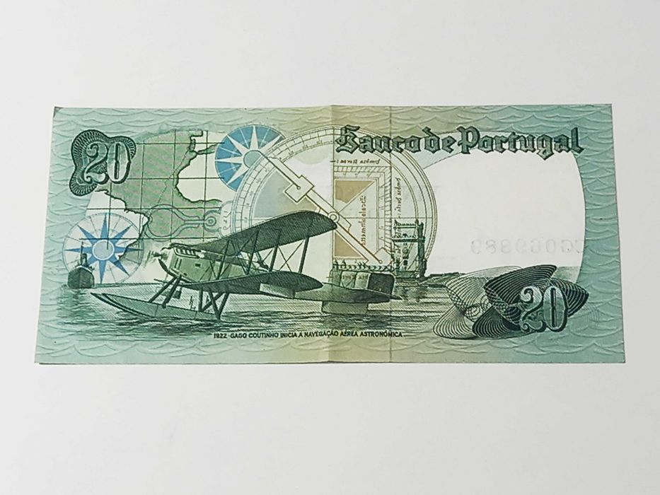 Nota de 20 Escudos / Almirante Gago Coutinho (1978) - BCG 069889