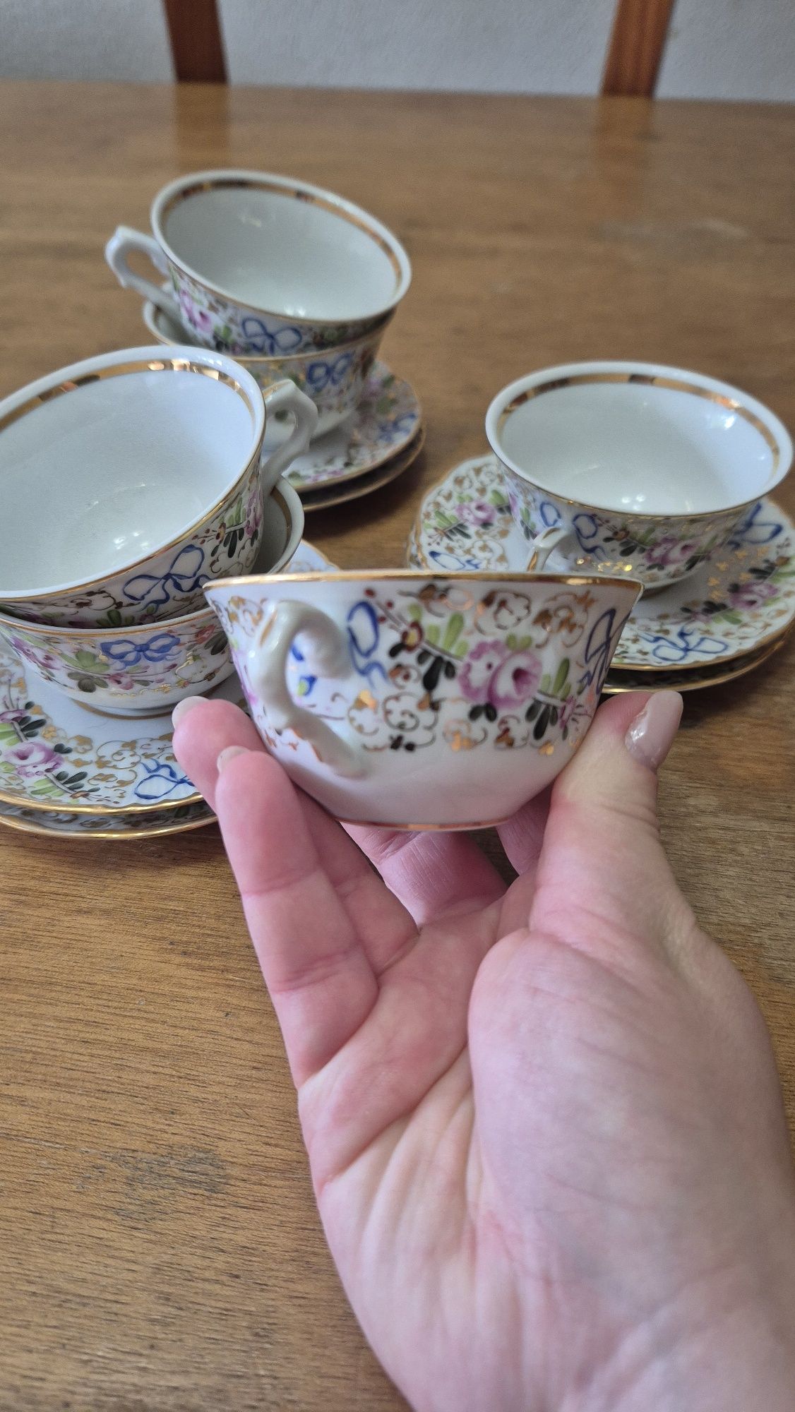 Conjunto de 6 chávenas de café com pires da Vista Alegre