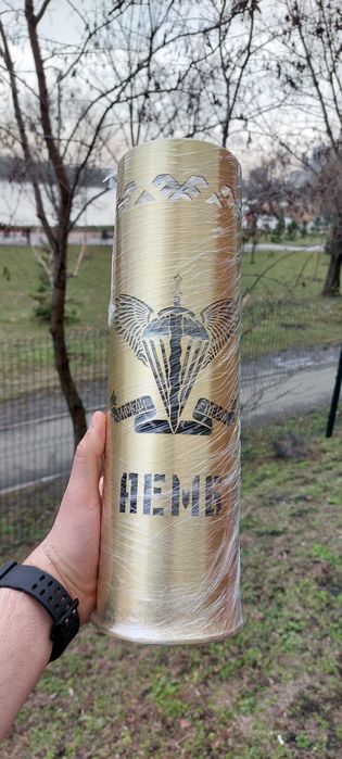Гравіювання на гільзах. Лазерна різка гільз. Сувеніри для волонтерів