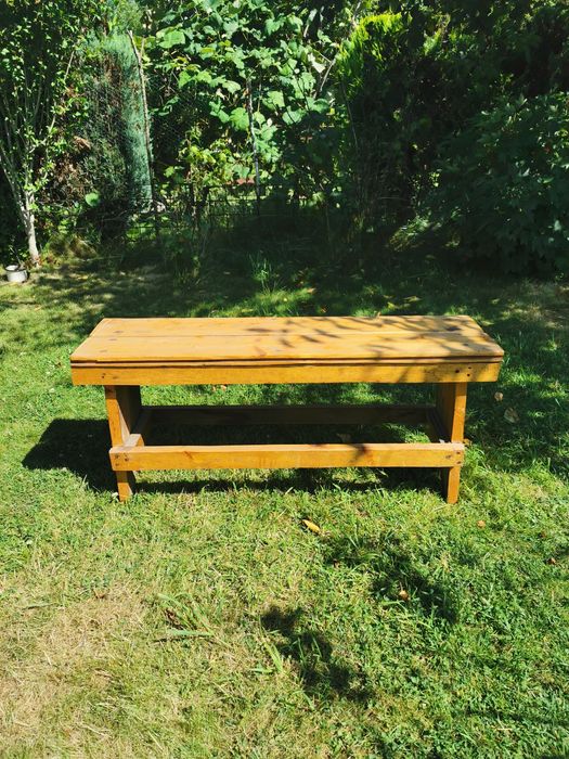 Ławka ogrodowa ławeczka ława drewniana taras balkon ogord