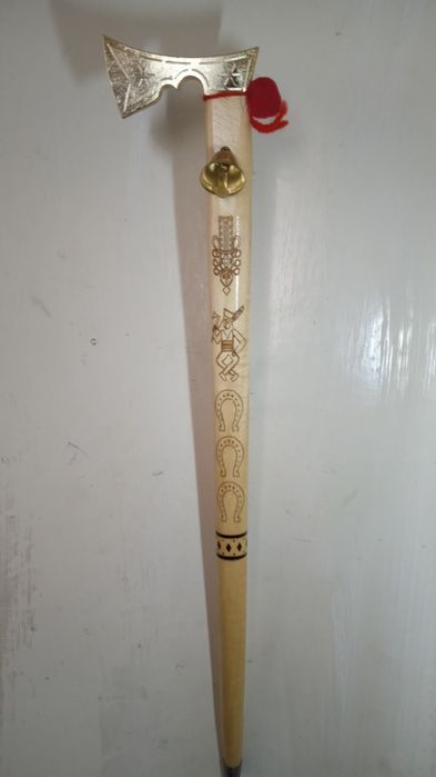 Ciupaga góralska folkowa ludowa z dzwonkiem 50 cm