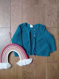 Kardigan sweterek dziewczynka hm 68 4-6 miesiecy