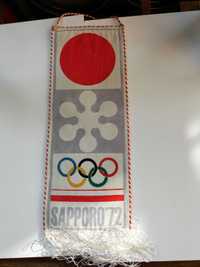 Oryginalny proporczyk Sapporo 1972
