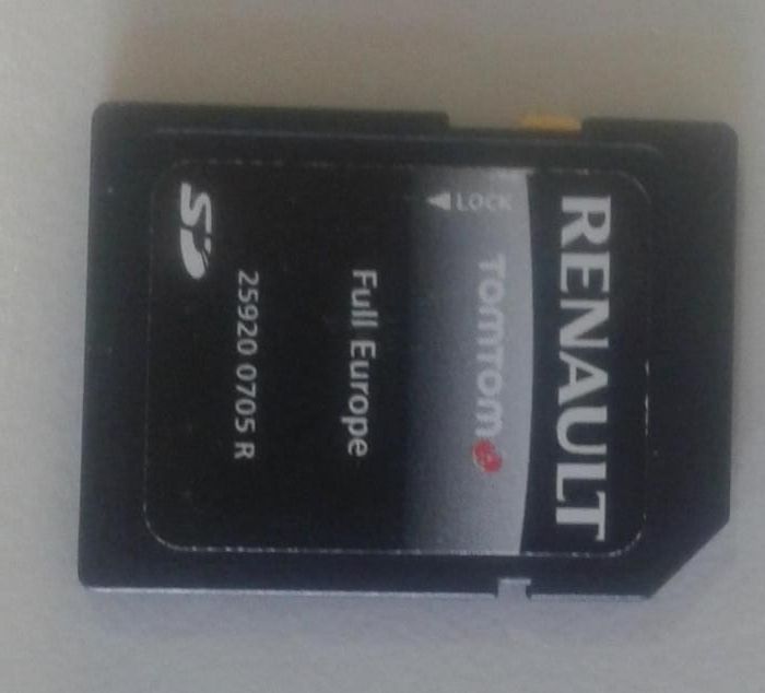 Renault GPS cartão SD - Mapa Europa
