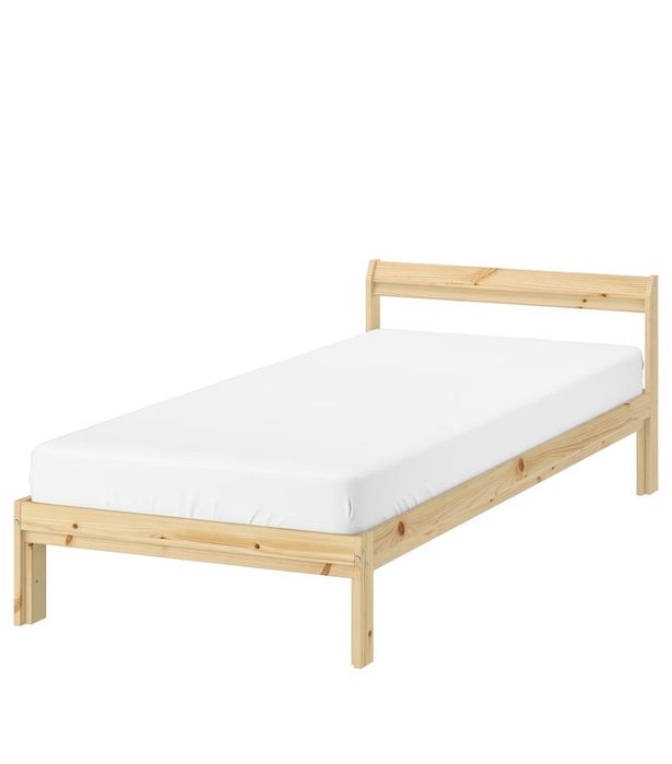 NEIDEN Estrutura de cama, pinho, 90x200 cm