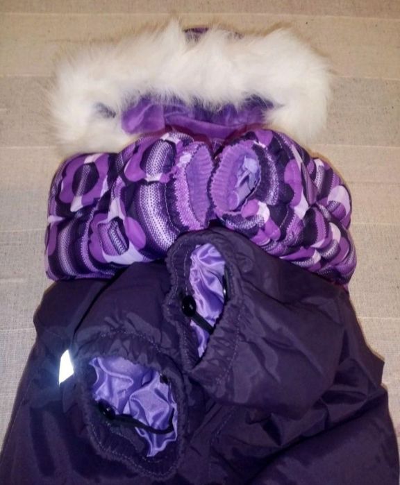 Зимний комбинезон костюм для девочки Lenne 86-92