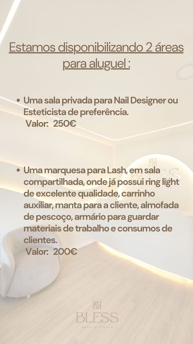 Oportunidade para Nail Designer e Lash