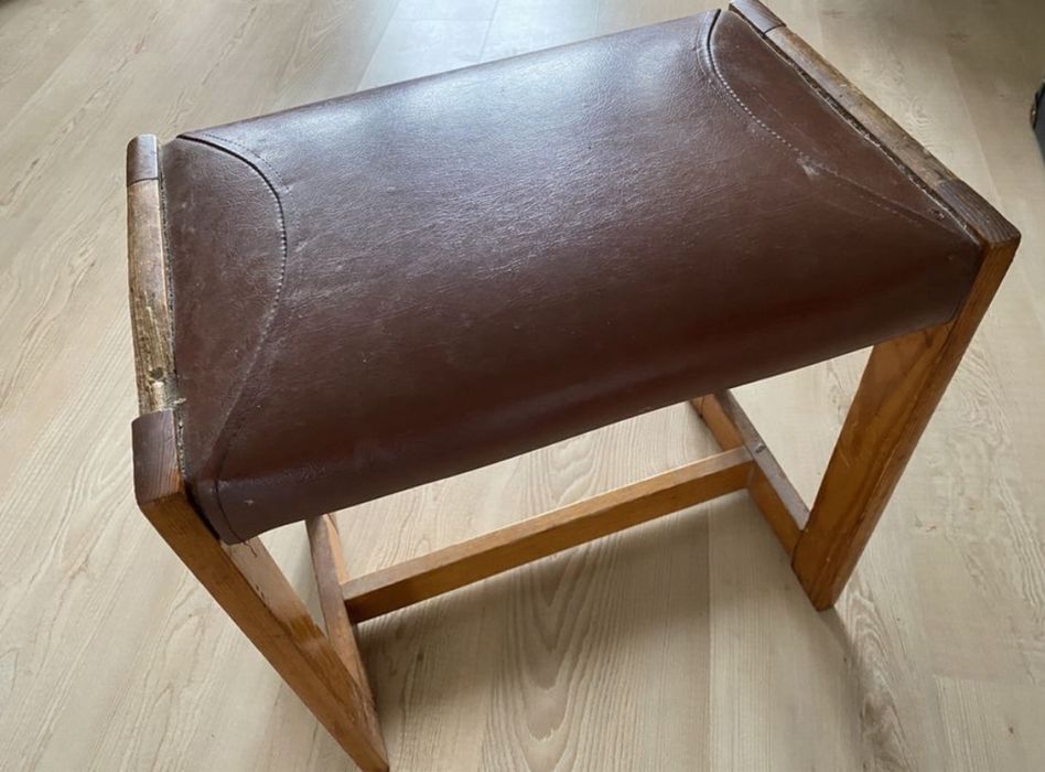 Taboret prl vintage tetro do renowacji stary