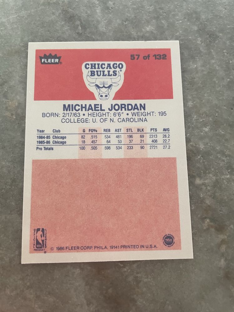 Carta michel jordan original