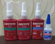 Loctite 243, Loctite 620, Loctite 648, Loctite 406