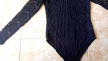 Body renda preto M