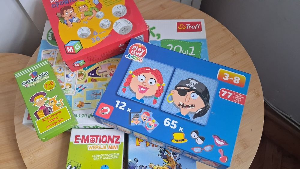 Gry planszowe do nauki i zabawy dla dzieci.