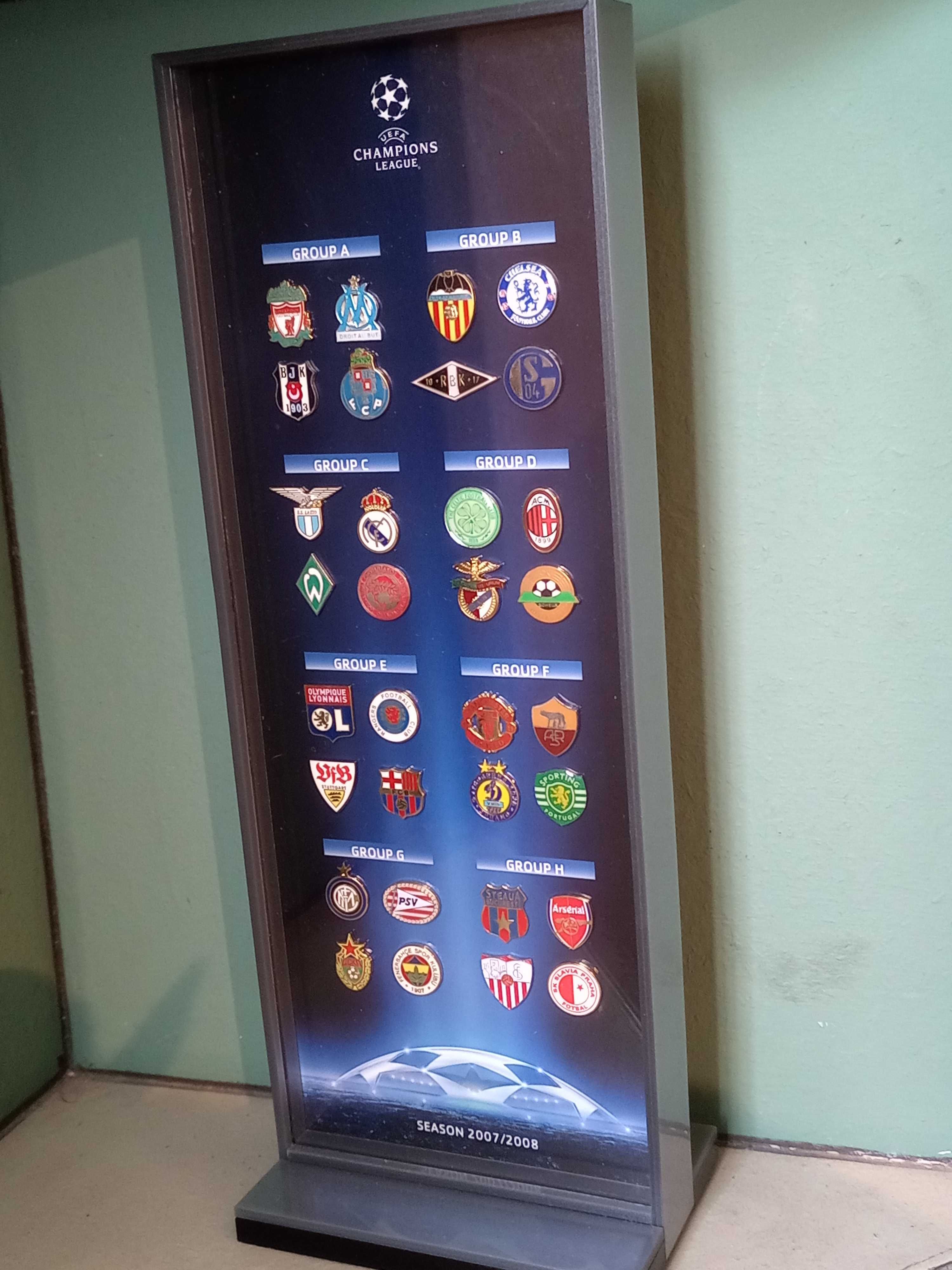 Pins coleção antigo liga campeões UEFA 2007/08 edição limitada