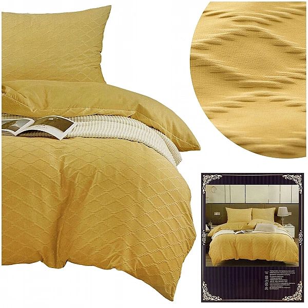 Pościel 200x220 Komplet 3 części Żakardowa z Kory Elegancka Ignazio