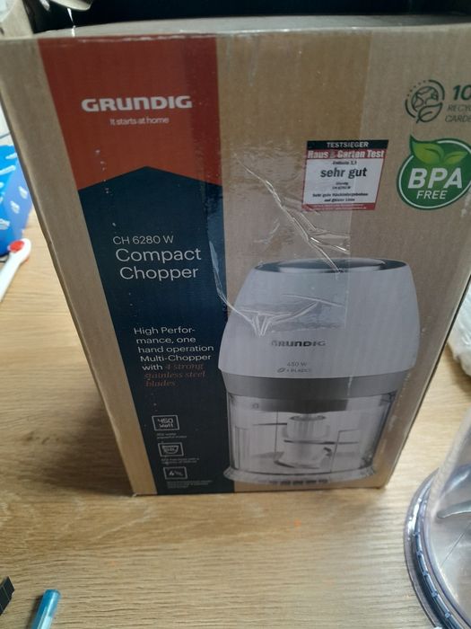 Grundig kompaktowy rozdrabniacz chopper 450w  ch6280w
