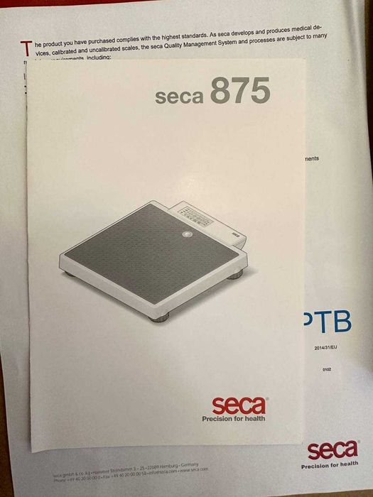 Waga elektroniczna osobowa podłogowa SECA 875 z legalizacją