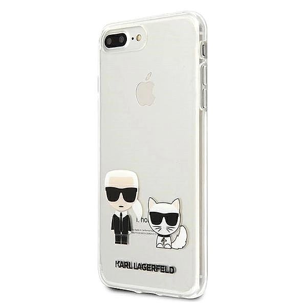 Etui Karl Lagerfeld Karl & Choupette na iPhone 7 / 8 Plus - przezroczy
