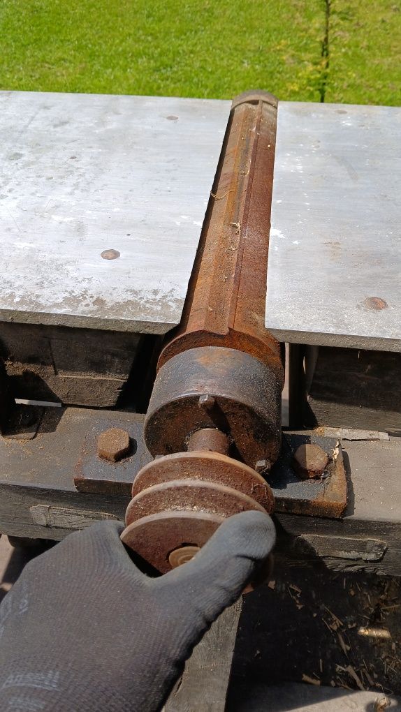 Blaty aluminium 10mm wałek 50cm 2 noże i rama dębowa heblarka