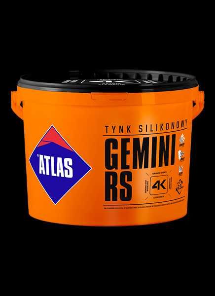 ATLAS GEMINI RS 25KG Tynk silikonowy biały baranek 1,5mm SZYB. WYSYŁKA