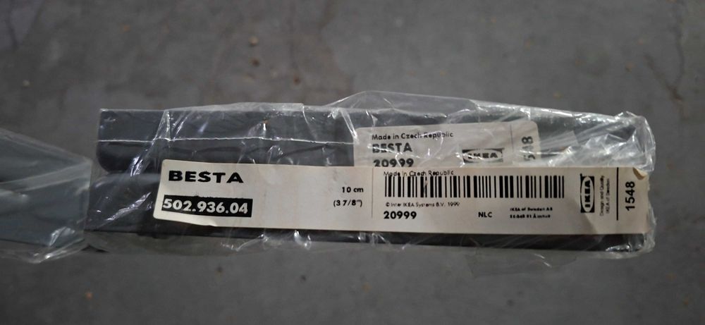 502.936.04 - IKEA BESTA - Noga wzmacniająca szara 10 cm