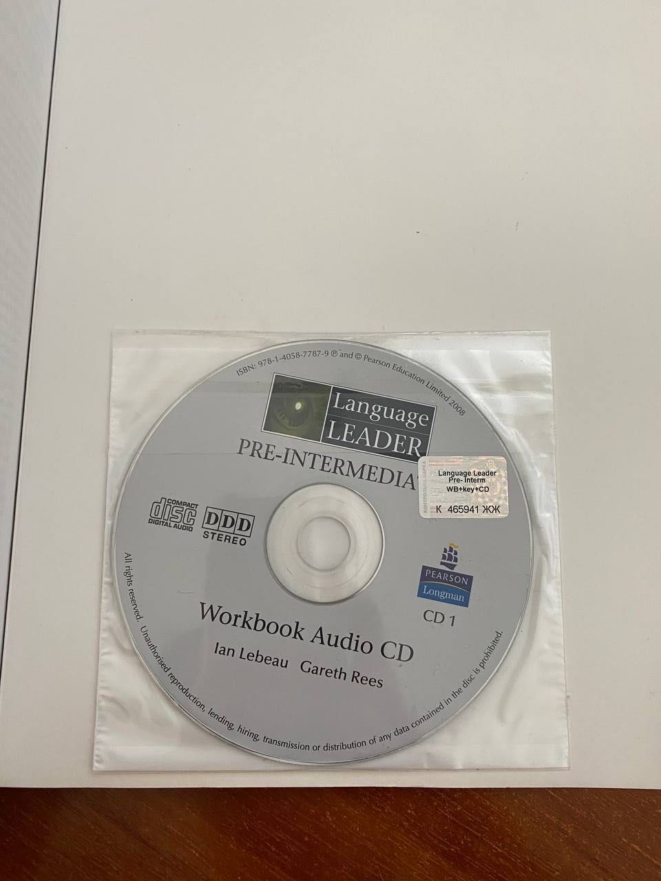Language Leader workbook with Key and Audio CD + coursebook + CD-Rom
