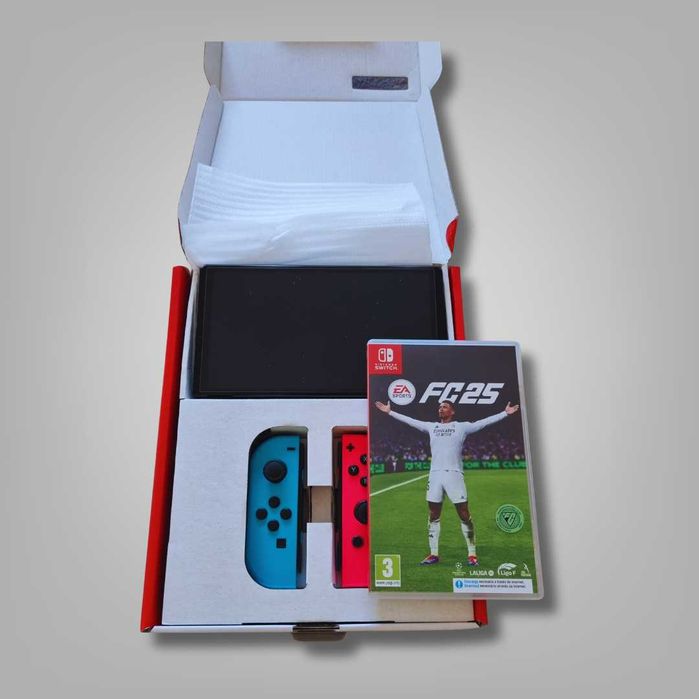 Nintendo Switch OLED + FC25 + 2 joy-cons extra