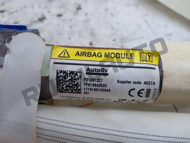 Airbag Cortina Direito P3129_1327 Volvo V40 Ii [2012_2019] D2