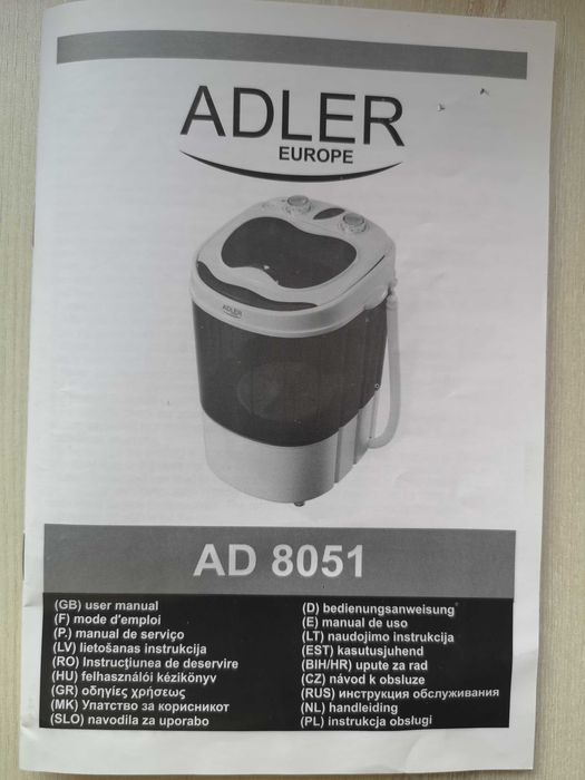 Pralka turystyczna Adler AD8051